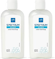 Medline Spectrum Advanced Lotion Hand Soap, 4 oz, Moisturizing Liquid Soap, Hypoallergenic, pH-Balanced, Flip-Top Bottle, Personal Carry, 1 Each (Pack of 2)