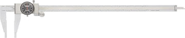 Fowler 52-008-018-0 Long Range Dial Caliper with 0-18" Measuring Range,Silver / White