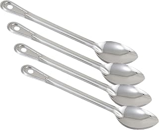 Winco BSOT-13 Solid Stainless Steel Basting Spoon, 13-Inch,Medium (Pack of 4)