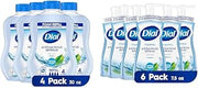 Dial Antibacterial Foaming Hand Wash Spring Water, 30 Ounce Refill Pack of 4 and 7.5 Ounce Pack of 6