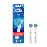 Kids Extra Soft Replacement Brush Heads by Oral-B – 2 Count (Pack of 1), Plastic, Blue,white, Model EB10S-2