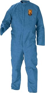 KLEENGUARD A20 Breathable Particle Protection Coveralls (58532), Zipper Front, Blue, Reflex Design, Medium (Qty 24)