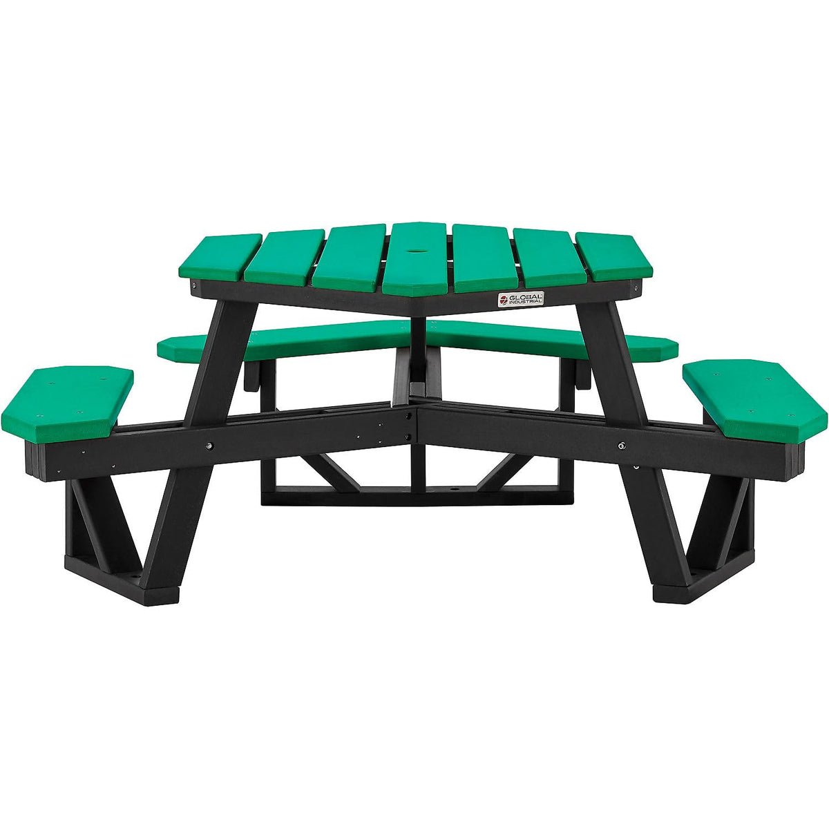 Global Industrial Green / Industrial / 1 Picnic Tables