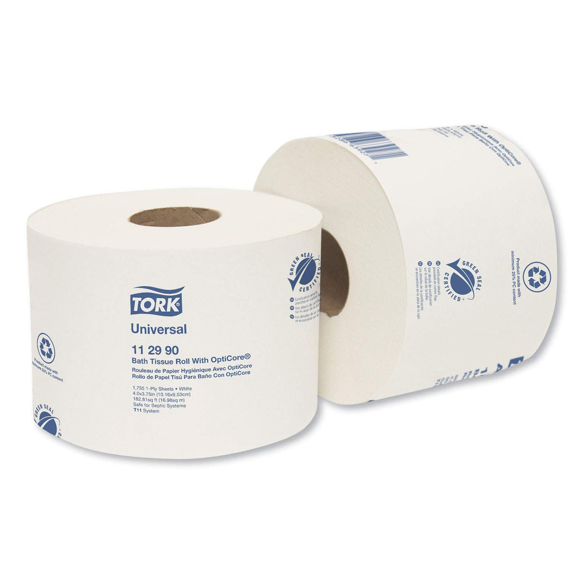 Universal Bath Tissue Roll with OptiCore by Tork – Regular, Paper, Model TRK112990