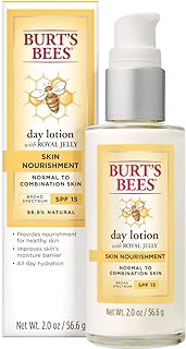 Burt's Bees Nourishment Day Lotion with SPF 15 for Normal to Combination Skin (Package May Vary), Natural, 2 Fl Oz