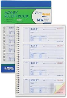 Rediform Office Products 8L808 Money Receipt Book, 7 x 2 3/4, Carbonless Triplicate, 100 Sets/Book