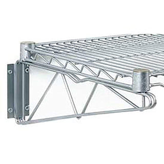 21" Single Arm Shelf Bracket (Pair) by Global Industrial – Chrome, Model AB21C