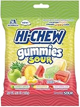 HI-CHEW GUMMIES Sour Candy Bag of 9, 4.23 oz each, Green Apple Pineapple Watermelon Gummy Candy, Unique Fun Soft & Chewy, Immensely Juicy Fruit Flavors