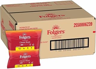 Folgers Classic Roast Medium Roast Ground Coffee, 40- .9 Ounce Filter Packs