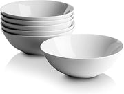 10 Strawberry Street Simply White 7" Coupe Cereal Bowl, Set of 6