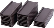 Mastervision Pack of 25, Magnetic Data Card Holders, 1" x 2", Magnet Label Holders, Great for Labeling Metal Shelves, File Cabinets & Planning Boards