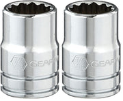GEARWRENCH 1 Count (Pack of 2) / Black / 1 Socket Wrenches