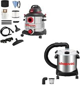 Shop-Vac 8 Gallon 6.0 Peak HP Wet/Dry Vacuum and Dust Collector with 5 Gallon Stainless Steel Tank