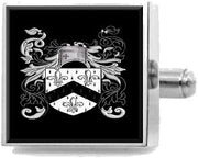 Curtis England Family Crest Surname Coat Of Arms Tie Clip Engraved In Pouch