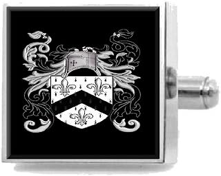 Curtis England Family Crest Surname Coat Of Arms Tie Clip Engraved In Pouch