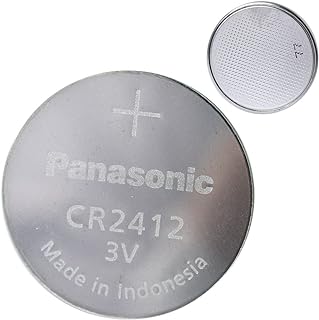 Panasonic CR2412 Non-Rechargeable Battery (Lithium, Stainless Steel)