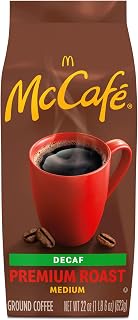 McCafe Premium Roast Decaf, Ground Coffee, Medium Roast, Decaffeinated, Premium Quality, Responsibly Sourced, Kosher Certified, 22oz. Bag