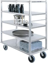 Queen Mary Aluminum Extreme Duty 4 Shelves Banquet Cart - All Shelf Edges Down, 29 x 66 x 62 inch - 1 each.