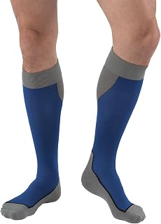 JOBST Sport 15-20 mmHg Knee High Closed Toe Compression Socks – Athletic Graduated Support for Men & Women, Cushioned for Running, Workout & Recovery