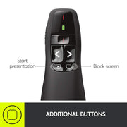 Logitech Red Laser / 5 buttons / Clicker Presentation Remotes