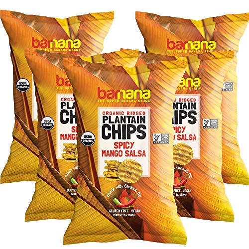 Barnana Spicy Mango Salsa / 5 Count (Pack of 1) / 1 Dried Banana Chips