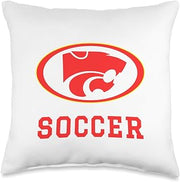 Carlisle High School Wildcats Soccer Throw Pillow