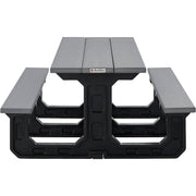 Outdoor 6' Rectangular Picnic Table by Global Industrial – Recycled Plastic, Grey, Model 271677GY