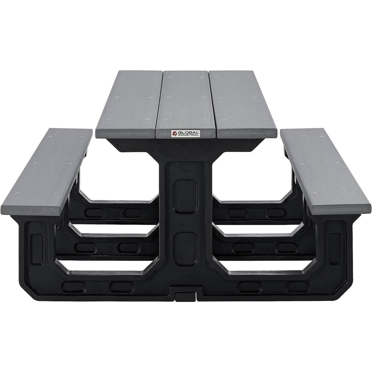 Outdoor 6' Rectangular Picnic Table by Global Industrial – Recycled Plastic, Grey, Model 271677GY