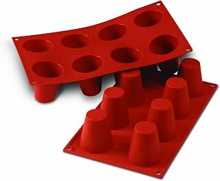 Silikomart Silicone Classic Collection 8 Count Muffin, Baba, Large