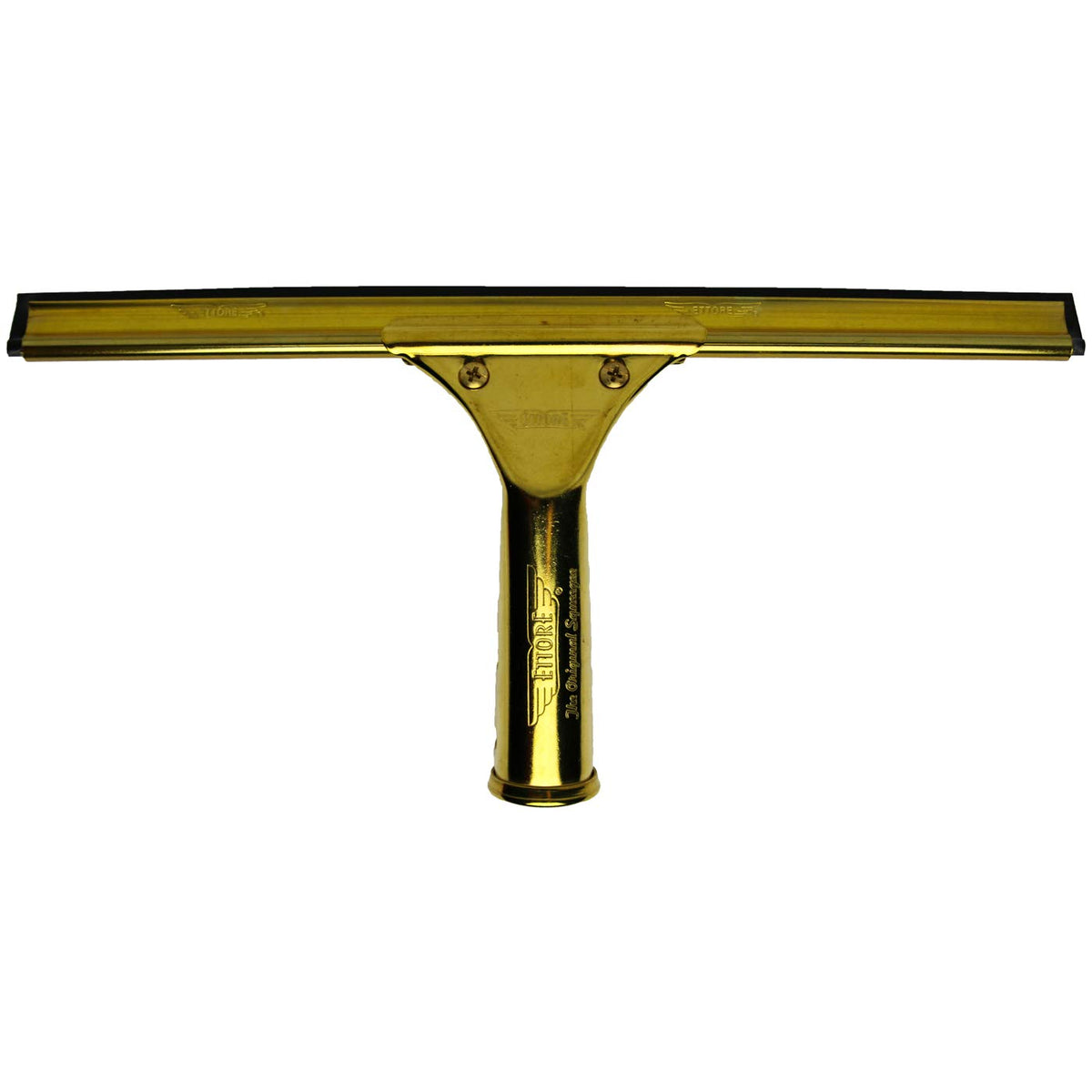Solid Brass Squeegee by Ettore – 12-Inch, Brass, Gold, Model 10012