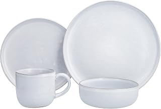 Nosse with Fortessa Svelte Stoneware 16 Piece Dinnerware Set, Service for 4, Stone