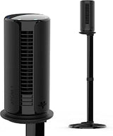 Vornado ATOM 1S Compact Oscillating Tower Fan with Removable Stand, 40" tall, 4 Speeds , Black