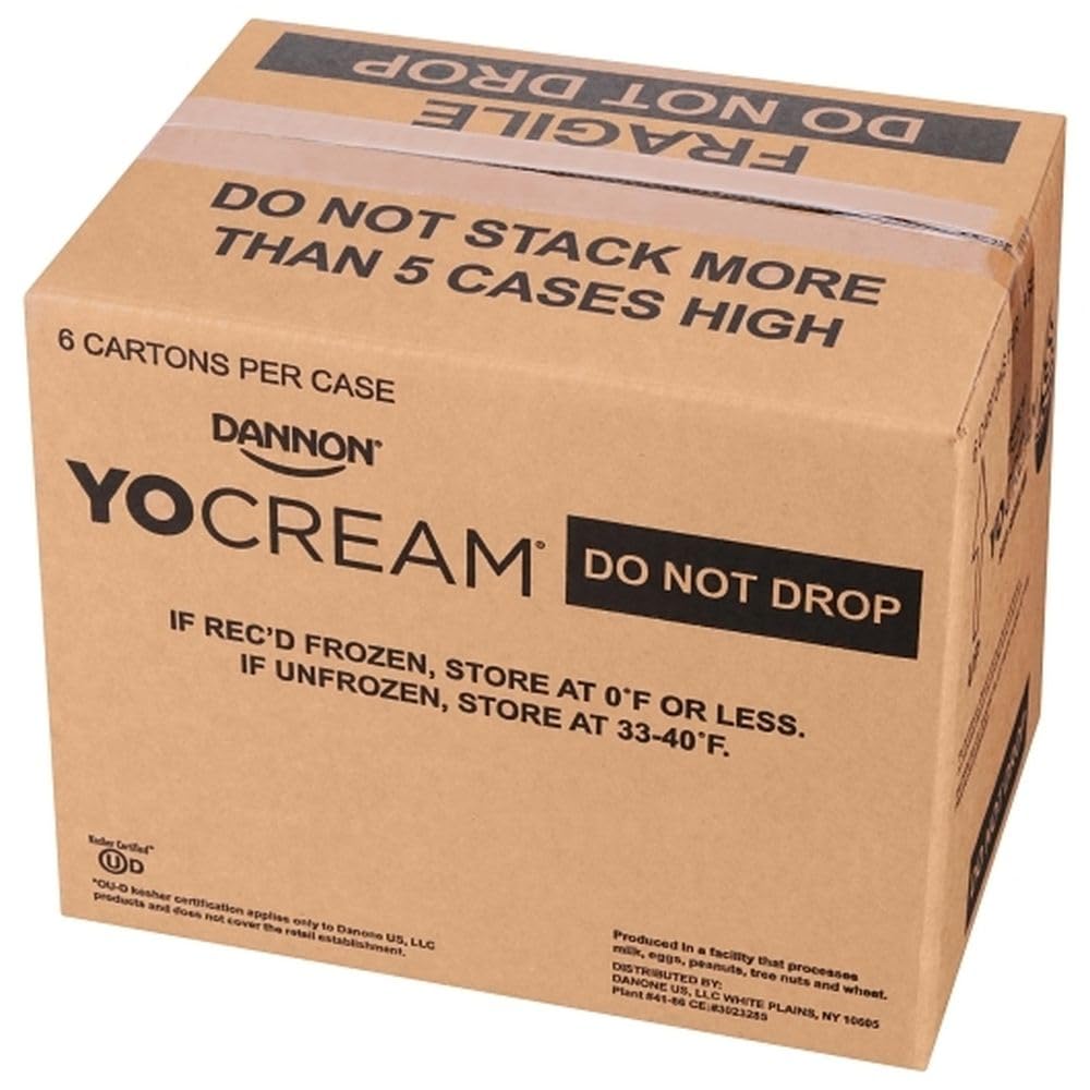 YoCream White Vanilla Low-Fat Soft Serve Frozen Yogurt Mix by DANNON – 8.3 inches (W) x 10 inches (H) x 12.5 inches (L)