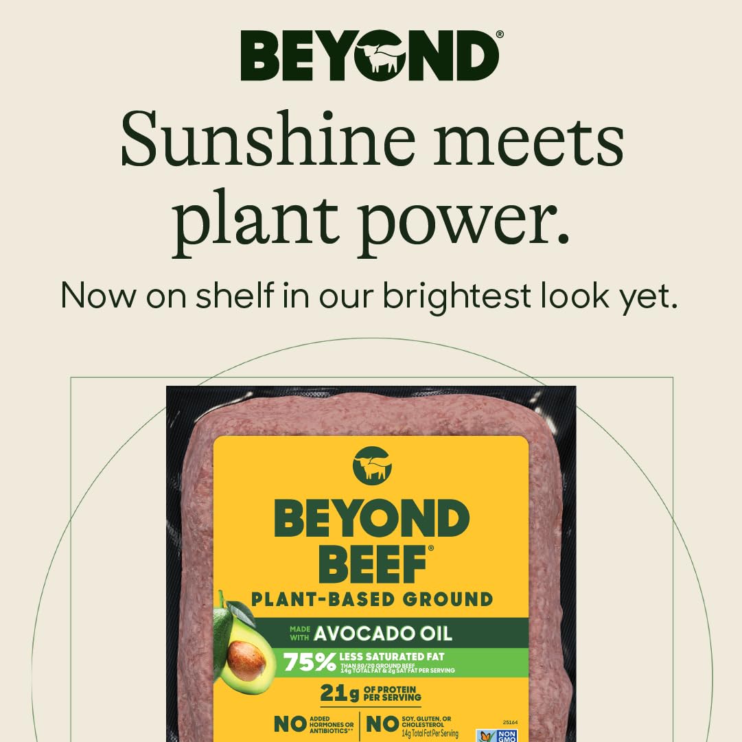 Beyond Beef Plant Based Ground Brick by BEYOND MEAT – 12 Ounce, Brown