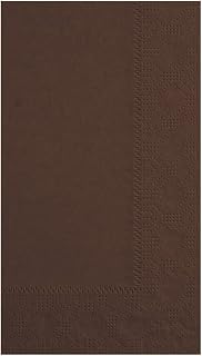 Hoffmaster 180554 Dinner Napkin, Regal Embossed, 2-Ply, 1/8 Fold, 17" Length x 15" Width, Chocolate (8 Packs of 125)