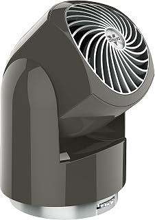 Vornado Flippi V10 Oscillating Compact Air Circulator Fan, Quiet Portable Fan for Office or Bedroom, Adjustable Head, 3 Speeds, Graphite Gray