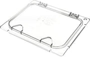 Carlisle FoodService Products CM10239Z07 Coldmaster EZ Access Lid with Notch, 1/2 Size, 0.9" Height, 13" Width, 10.5" Length, Polycarbonate (PC), Clear (Pack of 1)