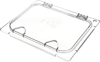 Carlisle FoodService Products CM10239Z07 Coldmaster EZ Access Lid with Notch, 1/2 Size, 0.9" Height, 13" Width, 10.5" Length, Polycarbonate (PC), Clear (Pack of 1)