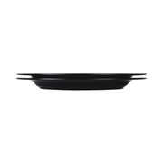18" x 14" Black Oval Heavy-Duty Wide Rim Melamine Plastic Serving Platter by Elite Global Solutions – 18" x 14", Melamine, Black, Model M18OV-B