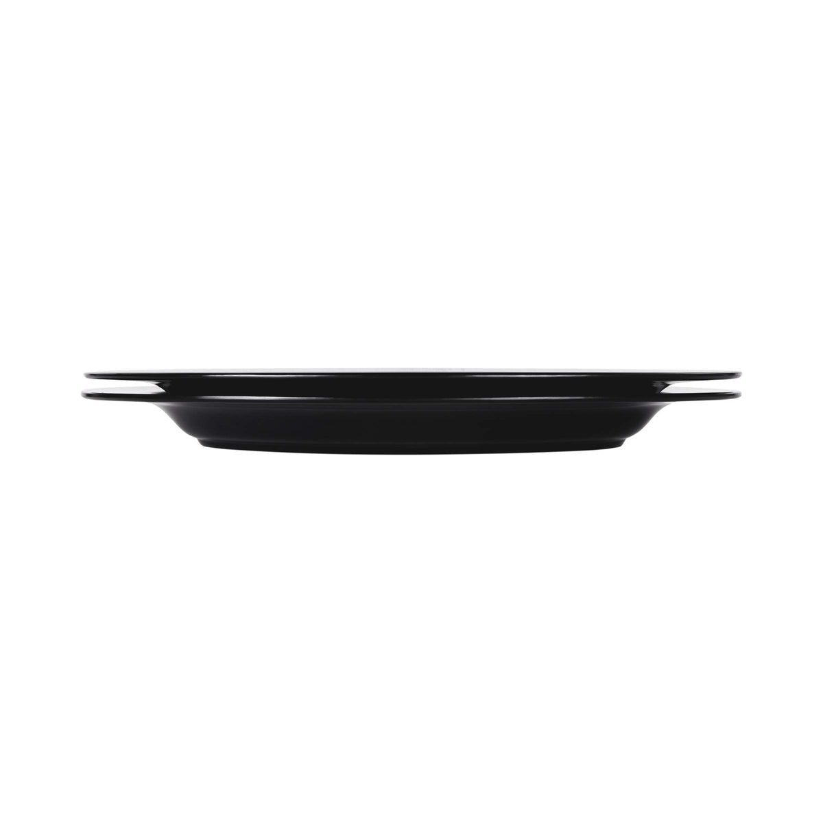 18" x 14" Black Oval Heavy-Duty Wide Rim Melamine Plastic Serving Platter by Elite Global Solutions – 18" x 14", Melamine, Black, Model M18OV-B