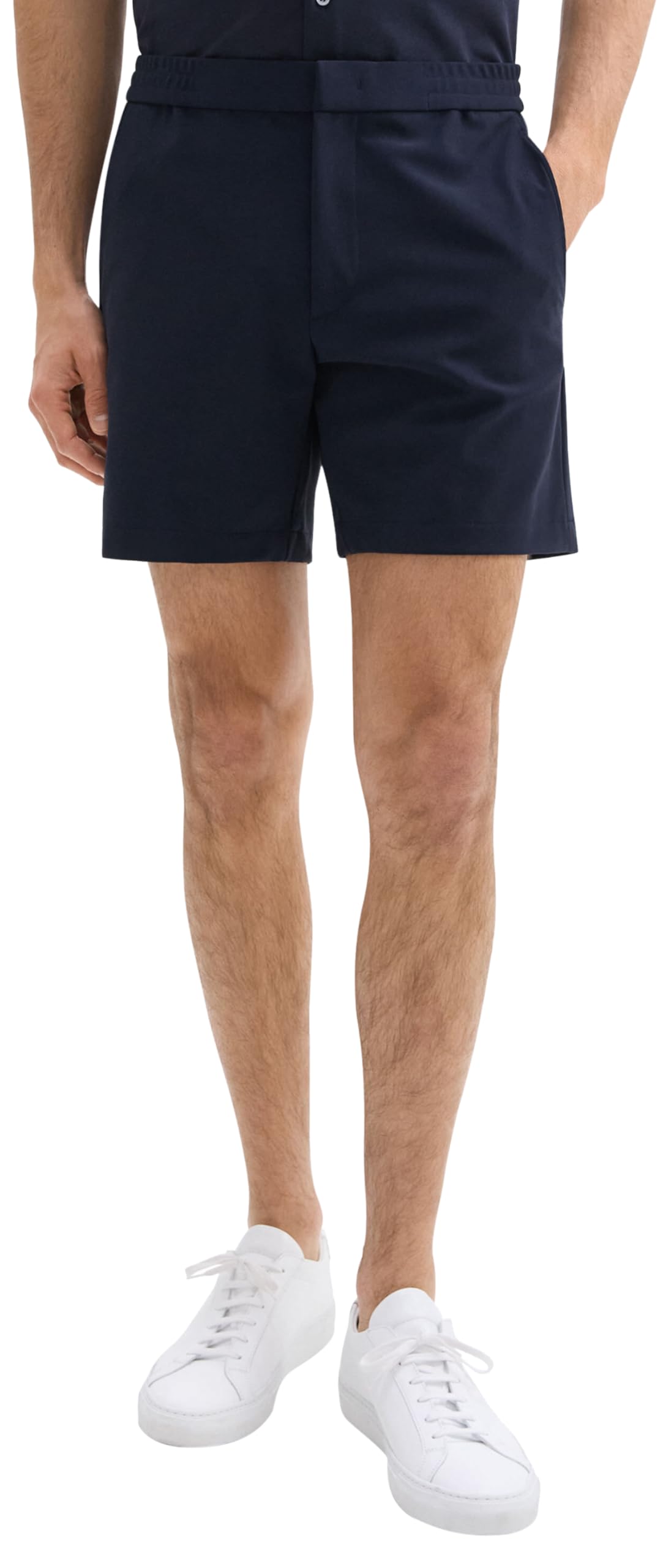 Men's Curtis Short in Precision Ponte by Theory – Polyester Blend, Baltic, Model M0597201