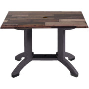 Grosfillex Atlanta 48"x32" Table in Shiplap by GROSFILLEX INC – Resin