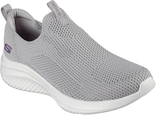 Skechers Ultra Flex 3.0 Women's Slip On Trainers Machine Washable Grey with Technical Knit and Air Cooled Memory Foam