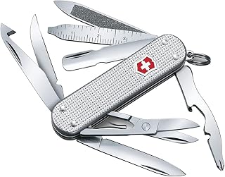 Victorinox Mini Champ Alox Swiss Army Knife,15 Functions, Silver