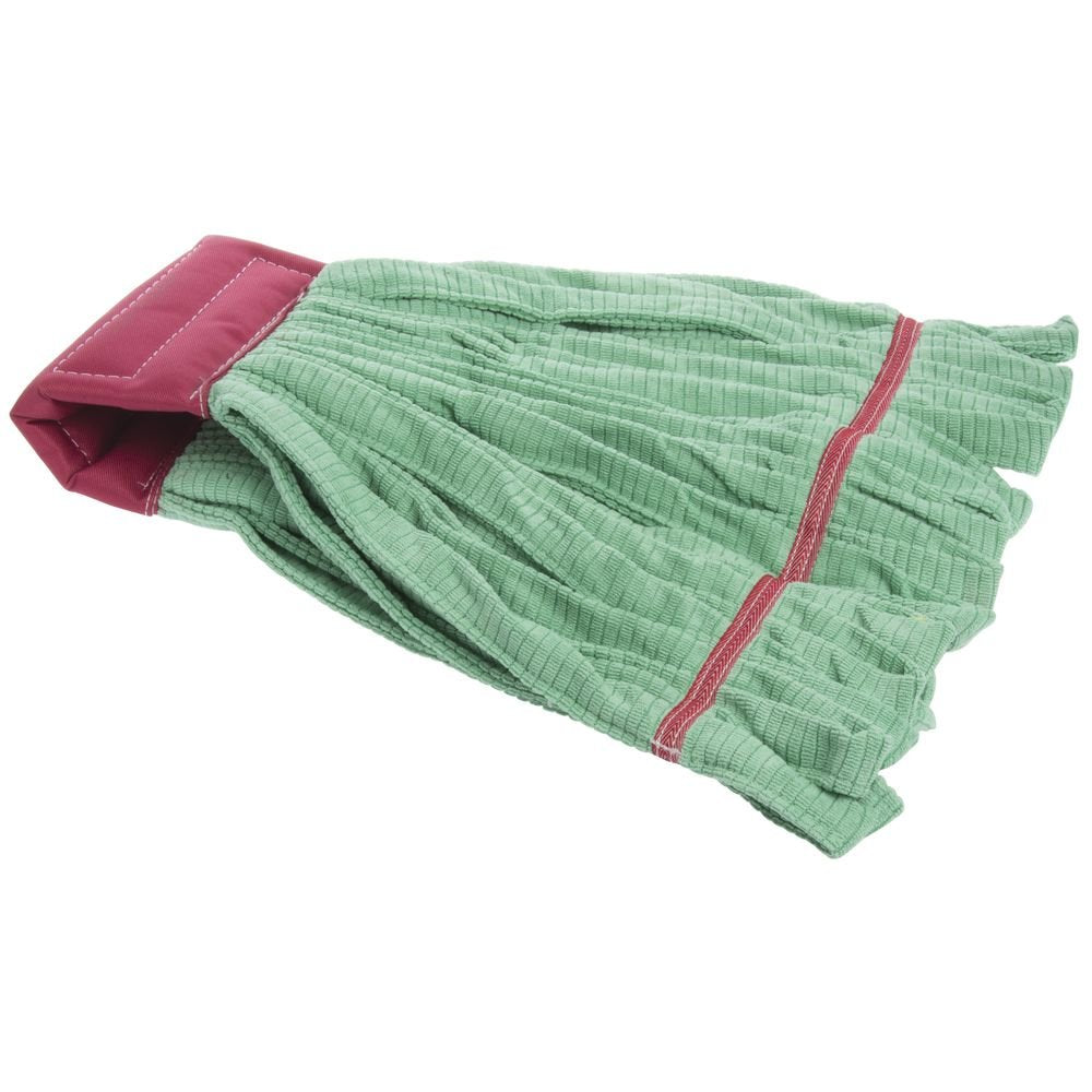 Microfiber Mop with 7" W Ribbed Band Green Set of by HUBERT – Pack of 3, Model AWM99LG7