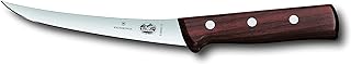 Victorinox 6-Inch Curved Rosewood Boning Knife with Semi-Stiff Blade