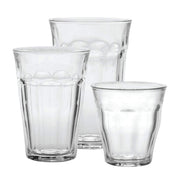 Picardie 18 Piece Clear Tempered Glass Drinkware and Tumbler Cup Set for Wine by Duralex – 17 Ounces, 17 fluid_ounces, Tempered Glass, Clear, Model CC 1/18