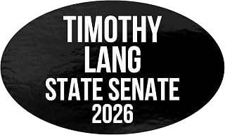Timothy Lang Sticker Car Bumper 2026 for State Senate New Hampshire Vote