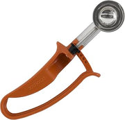 Zeroll 2050 Universal Standard Length EZ Disher Food Portion Control Scoop Designed for Right or Left Hand Use Dishwasher Safe NSF Approved, 1 1/2-Inch, Rust