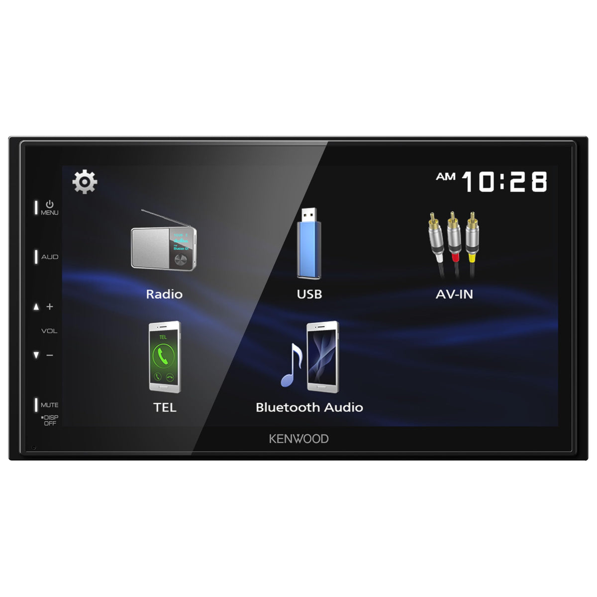 6.8" Capacitive Touchscreen Digital Multimedia Receiver by Kenwood – Model DMX150BT